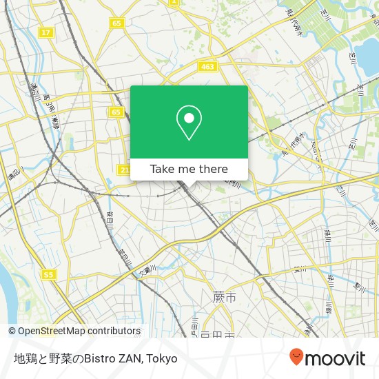 地鶏と野菜のBistro ZAN map