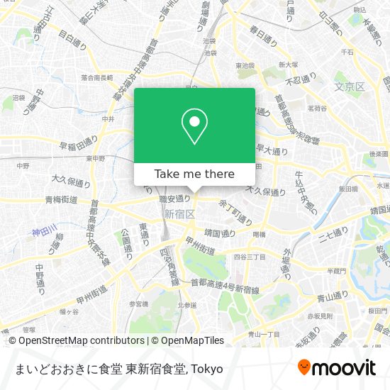 まいどおおきに食堂 東新宿食堂 map