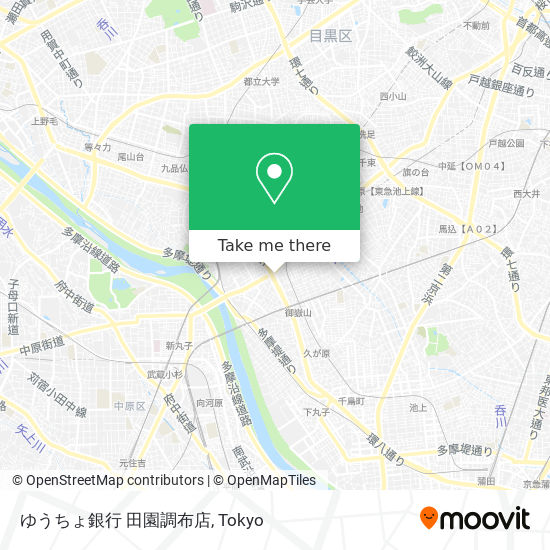 ゆうちょ銀行 田園調布店 map