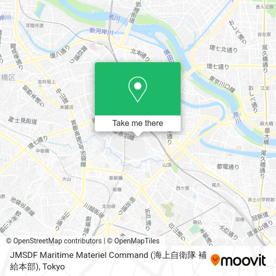 JMSDF Maritime Materiel Command (海上自衛隊 補給本部) map