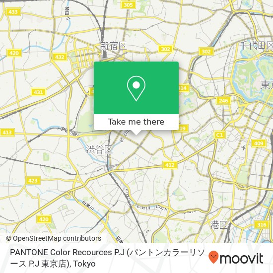 PANTONE Color Recources P.J (パントンカラーリソース P.J 東京店) map