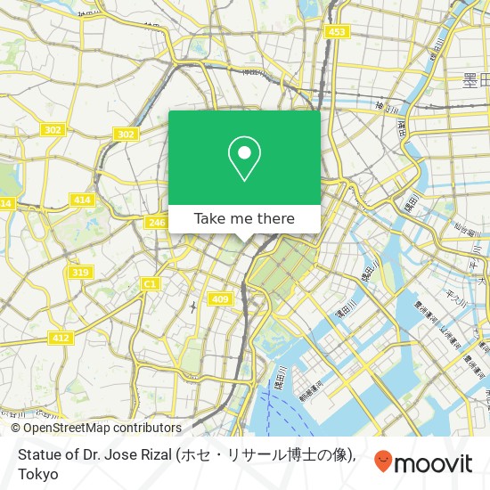 Statue of Dr. Jose Rizal (ホセ・リサール博士の像) map