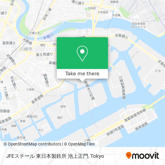 JFEスチール 東日本製鉄所 池上正門 map