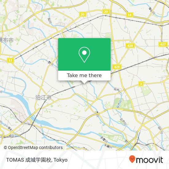 TOMAS 成城学園校 map
