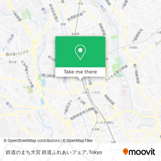 鉄道のまち大宮 鉄道ふれあいフェア map