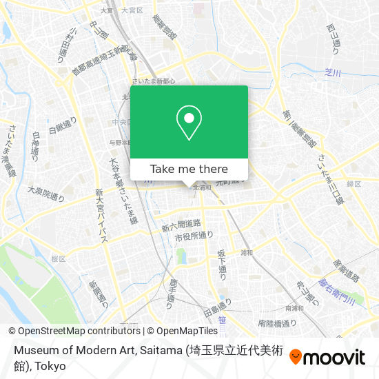Museum of Modern Art, Saitama (埼玉県立近代美術館) map