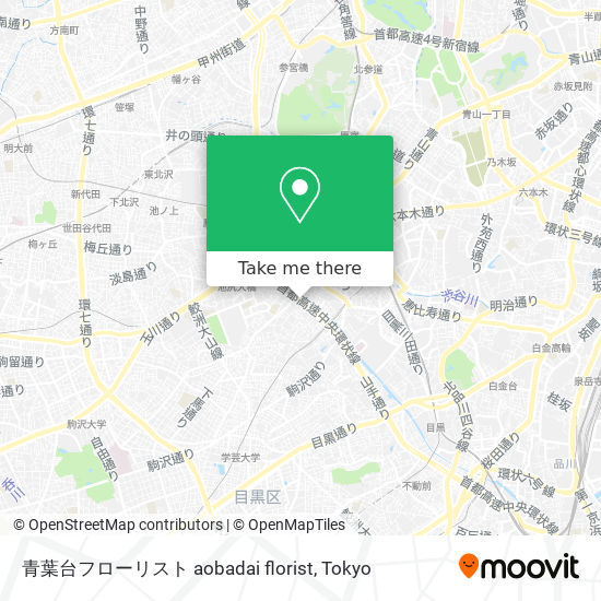 青葉台フローリスト aobadai florist map