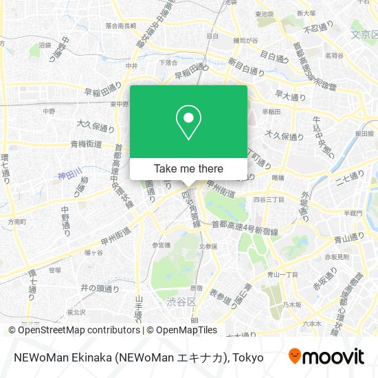 NEWoMan Ekinaka (NEWoMan エキナカ) map