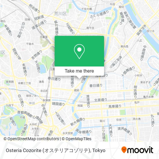 Osteria Cozorite (オステリアコゾリテ) map