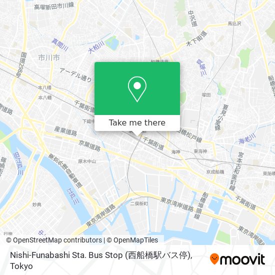 Nishi-Funabashi Sta. Bus Stop (西船橋駅バス停) map