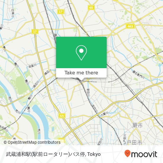武蔵浦和駅(駅前ロータリー)バス停 map