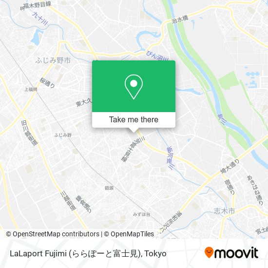 LaLaport Fujimi (ららぽーと富士見) map