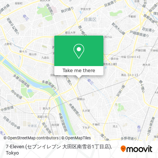 7-Eleven (セブンイレブン 大田区南雪谷1丁目店) map