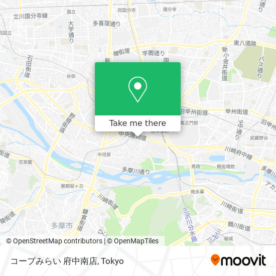 コープみらい 府中南店 map