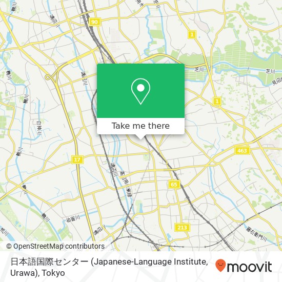 日本語国際センター (Japanese-Language Institute, Urawa) map