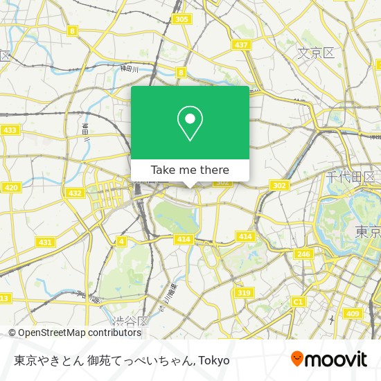 東京やきとん 御苑てっぺいちゃん map