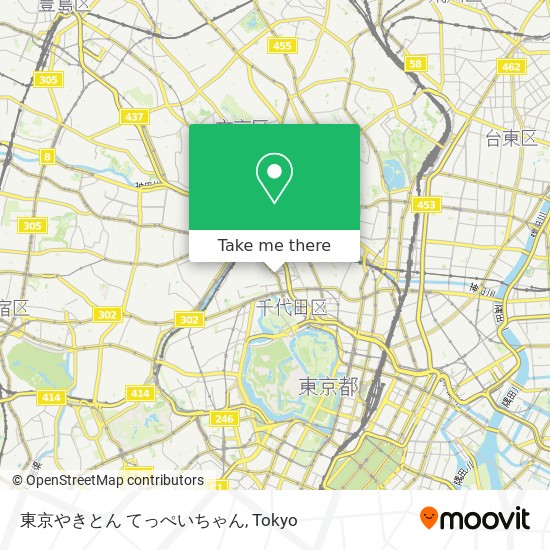 東京やきとん てっぺいちゃん map