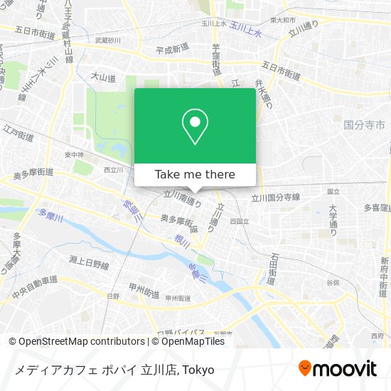 メディアカフェ ポパイ 立川店 map
