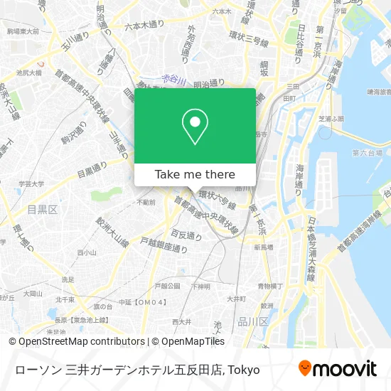 ローソン 三井ガーデンホテル五反田店 map