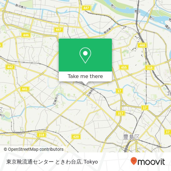 東京靴流通センター ときわ台店 map