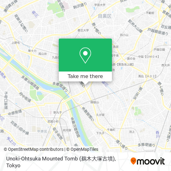 Unoki-Ohtsuka Mounted Tomb (鵜木大塚古墳) map