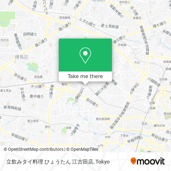 立飲みタイ料理  ひょうたん 江古田店 map