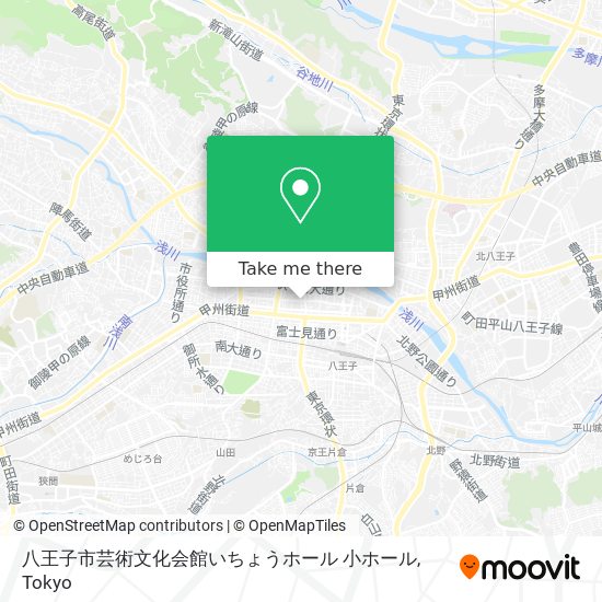 八王子市芸術文化会館いちょうホール 小ホール map