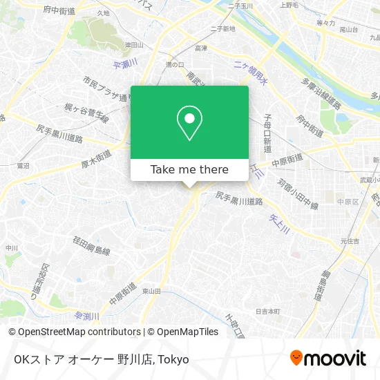 OKストア  オーケー 野川店 map