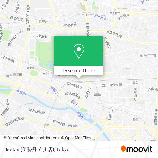 Isetan (伊勢丹 立川店) map