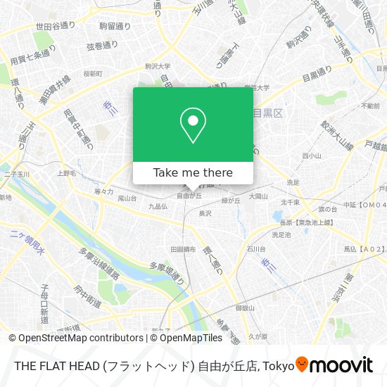 THE FLAT HEAD (フラットヘッド) 自由が丘店 map