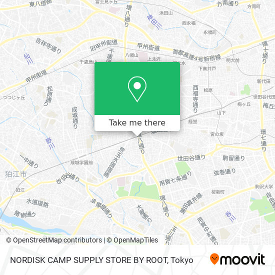NORDISK CAMP SUPPLY STORE BY ROOT map