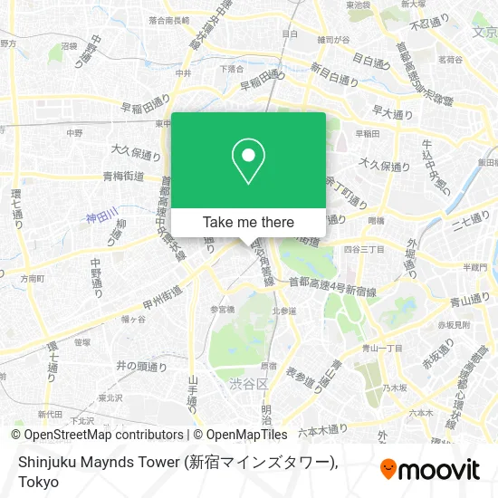 Shinjuku Minds Tower map