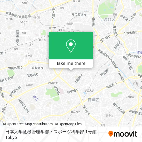 Nihon University Crisis Management and Sports Science Building 1 map