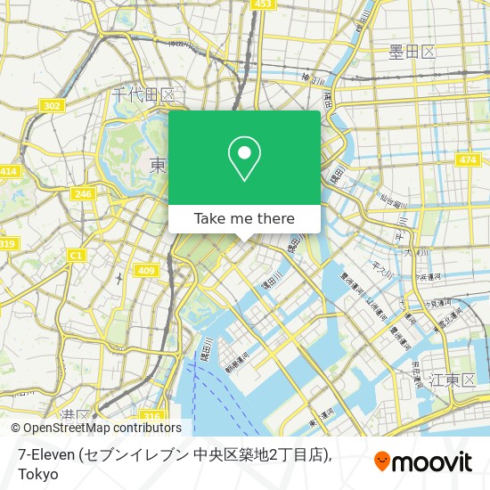 7-Eleven (セブンイレブン 中央区築地2丁目店) map