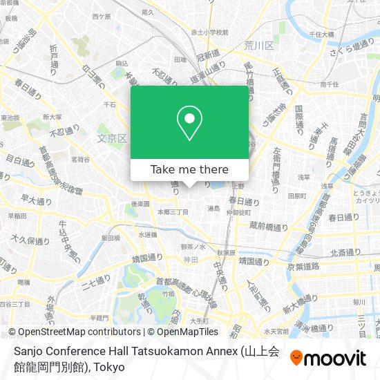 Sanjo Conference Hall Tatsuokamon Annex (山上会館龍岡門別館) map