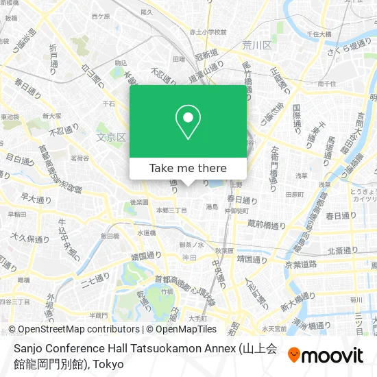 Sanjo Conference Hall Tatsuokamon Annex (山上会館龍岡門別館) map
