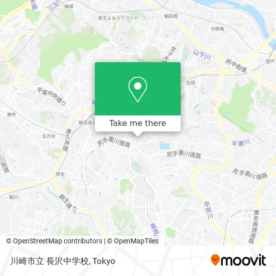 川崎市立 長沢中学校 map