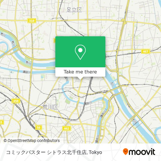 コミックバスター シトラス北千住店 map