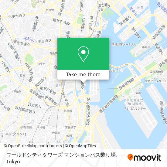 ワールドシティタワーズ マンションバス乗り場 map