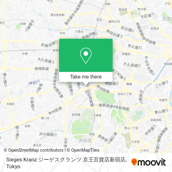Sieges Kranz ジーゲスクランツ 京王百貨店新宿店 map