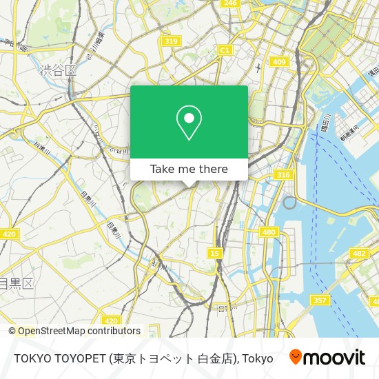 TOKYO TOYOPET (東京トヨペット 白金店) map