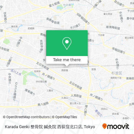 Karada Genki 整骨院 鍼灸院 西荻窪北口店 map