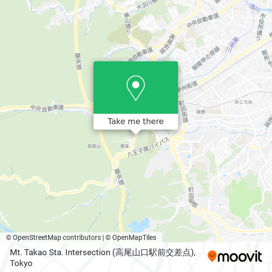 Mt. Takao Sta. Intersection (高尾山口駅前交差点) map