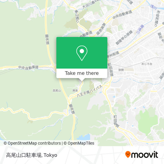 高尾山口駐車場 map