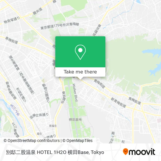 別邸二股温泉 HOTEL 1H2O 横田Base map