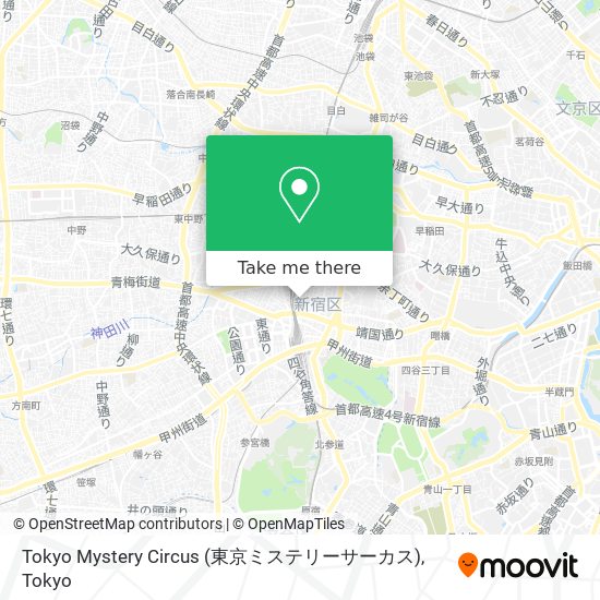 Tokyo Mystery Circus (東京ミステリーサーカス) map