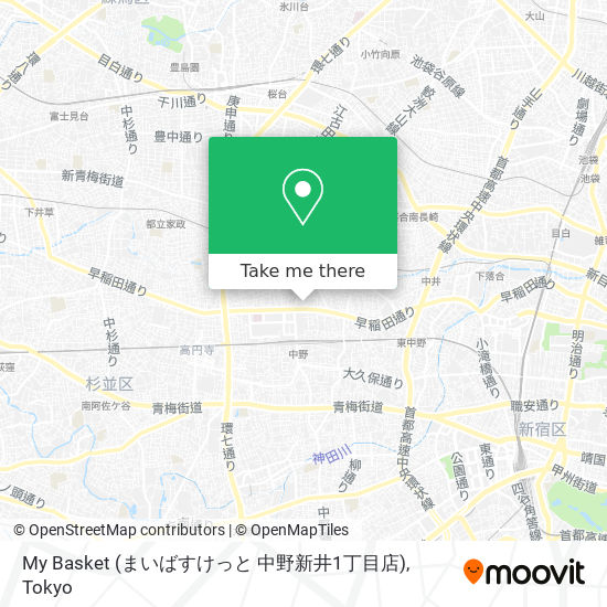 My Basket (まいばすけっと 中野新井1丁目店) map