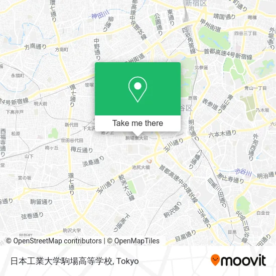 日本工業大学駒場高等学校 map