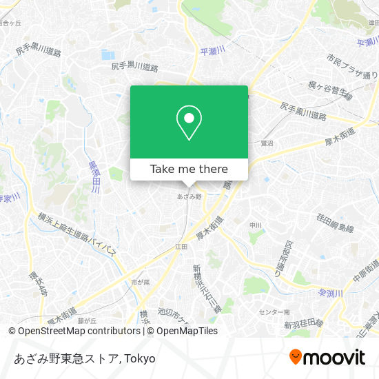 あざみ野東急ストア map