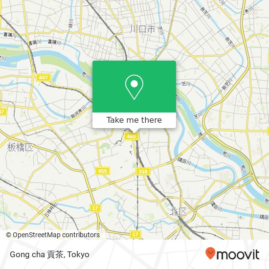 Gong cha 貢茶 map